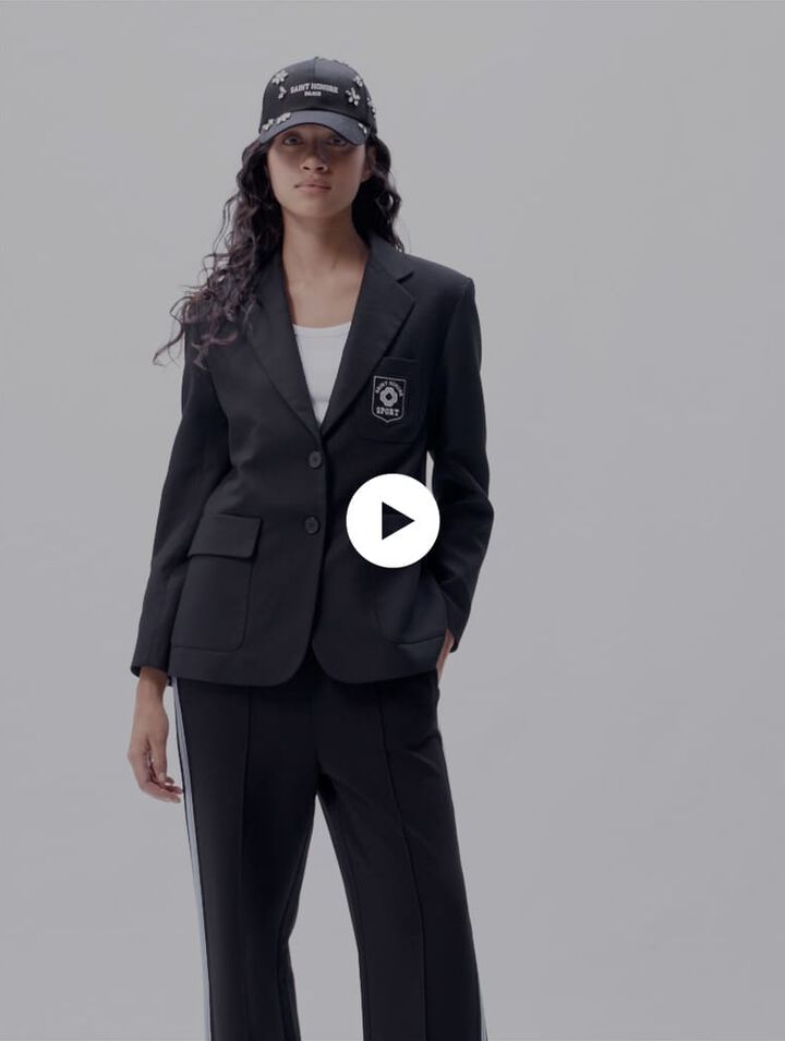 Embroidered suit jacket