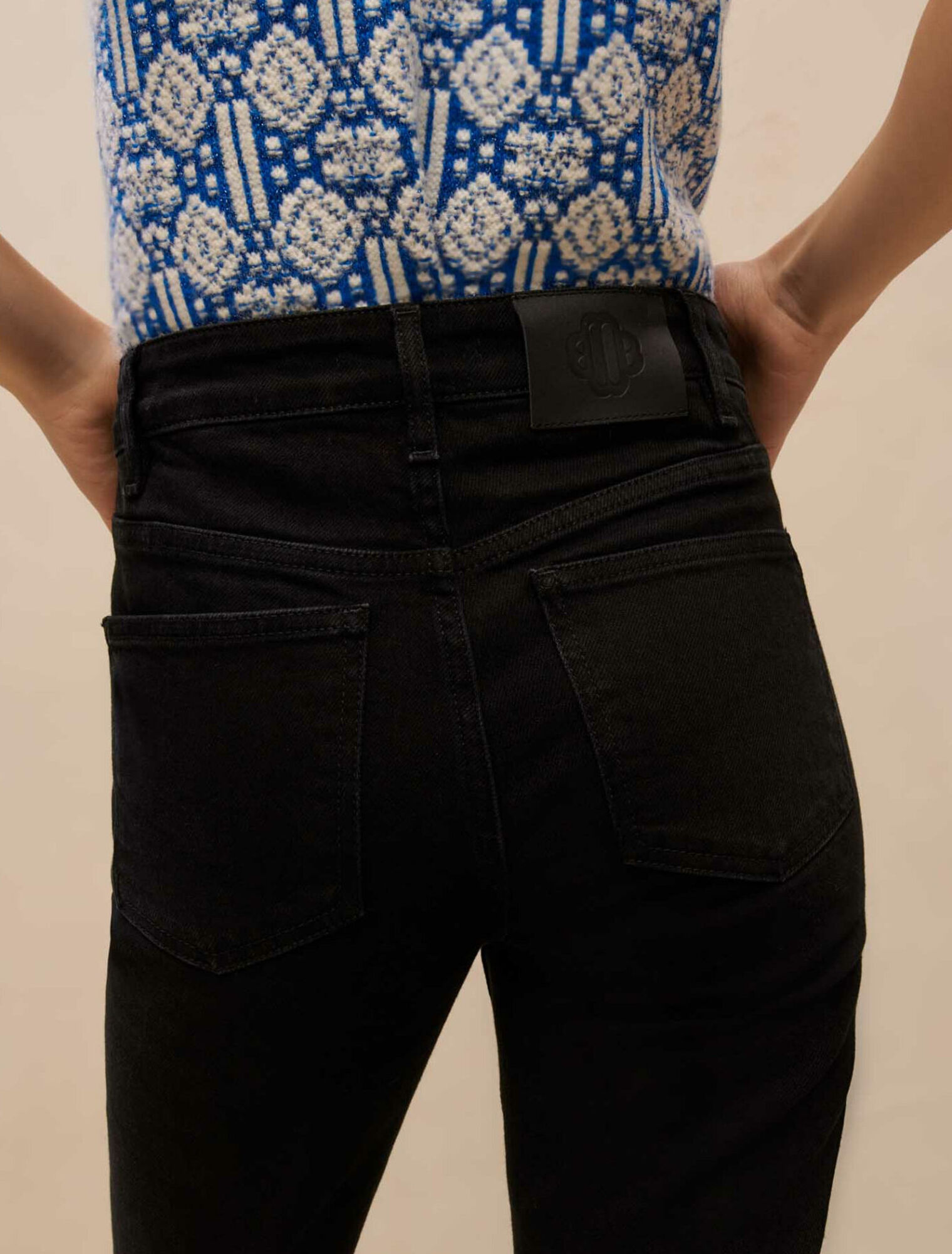 Pantalon taille haute