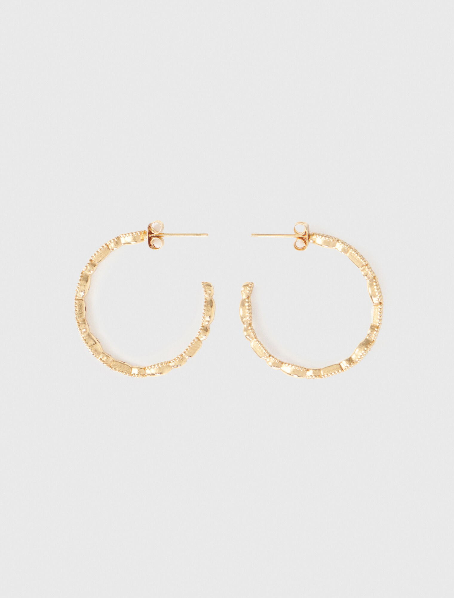 Diamanté-embellished large hoop earrings