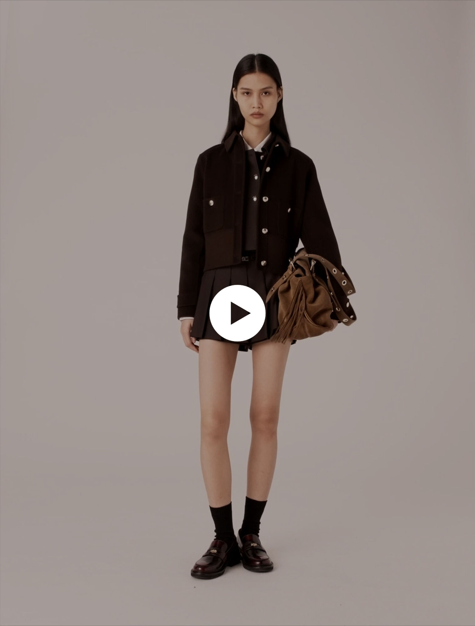 Short cropped coat