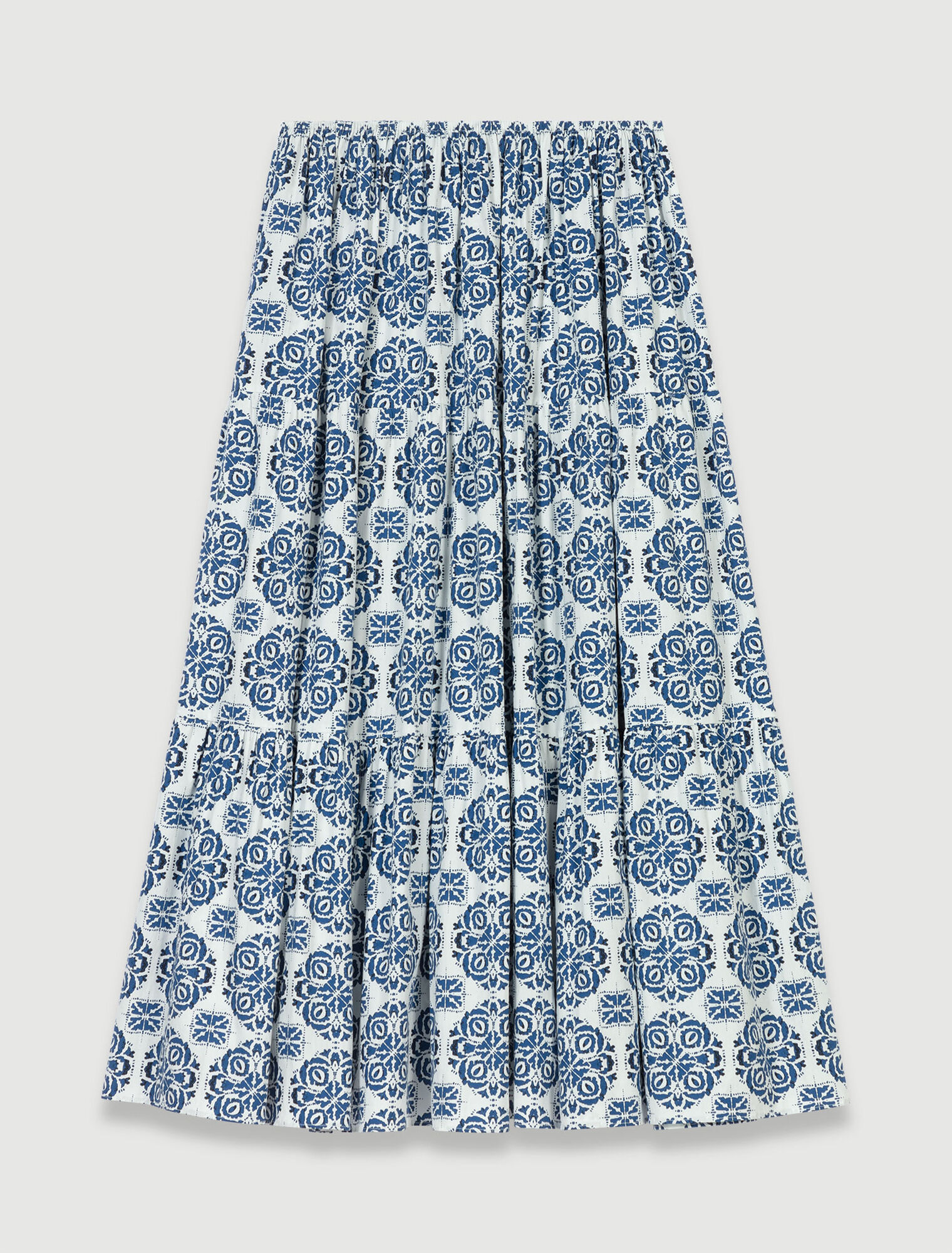 Printed long skirt