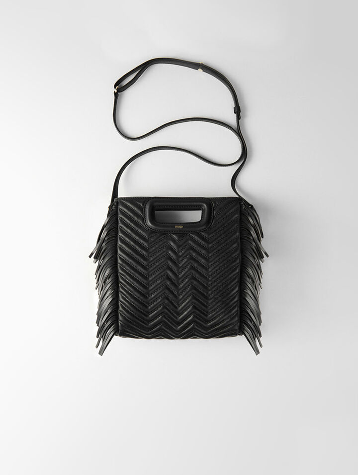 Sac M en cuir à franges