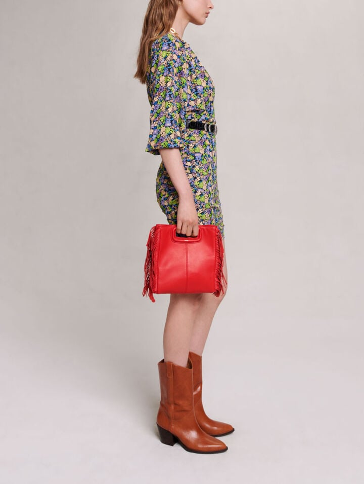 Robe courte à imprimé fleuri