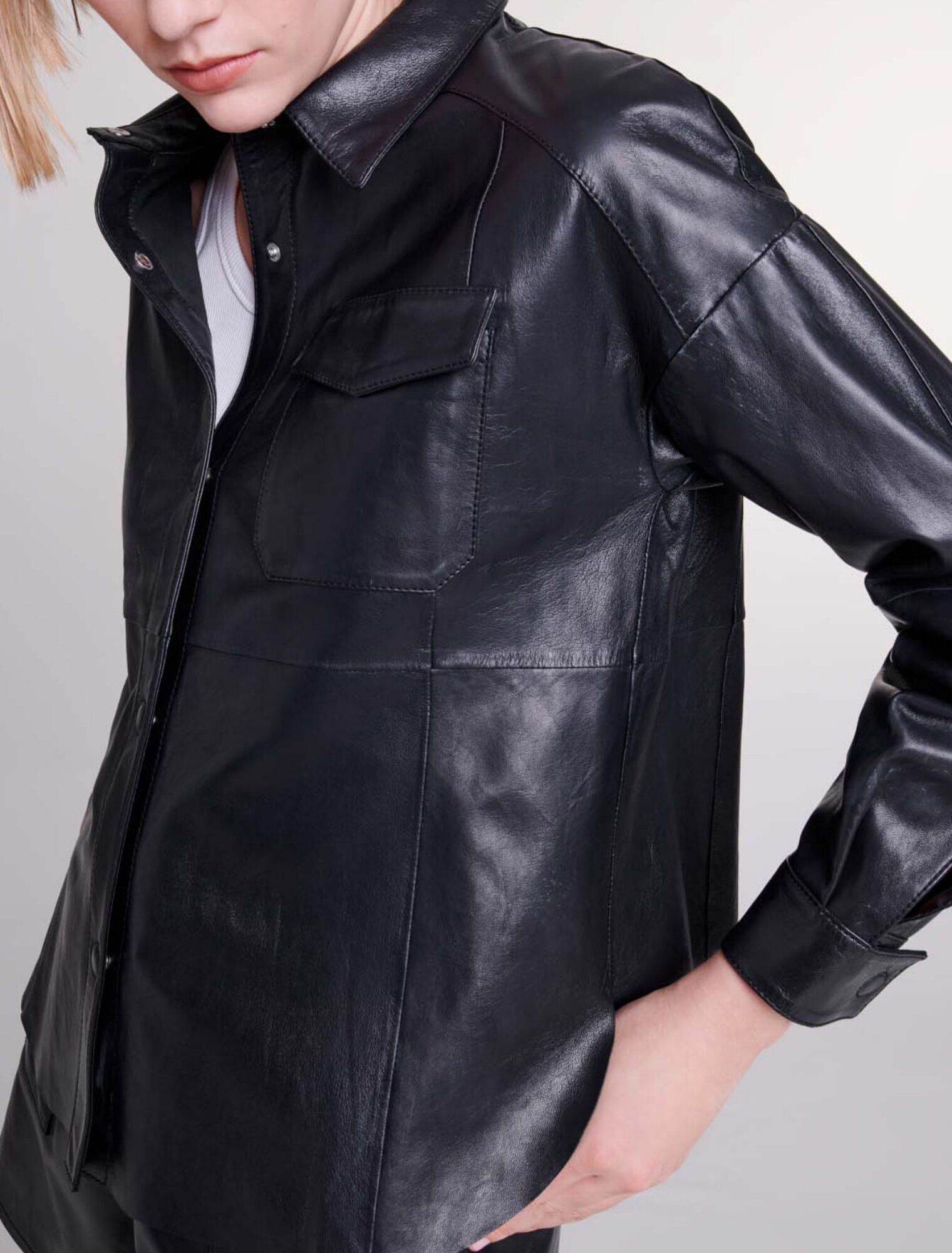 Leather shirt