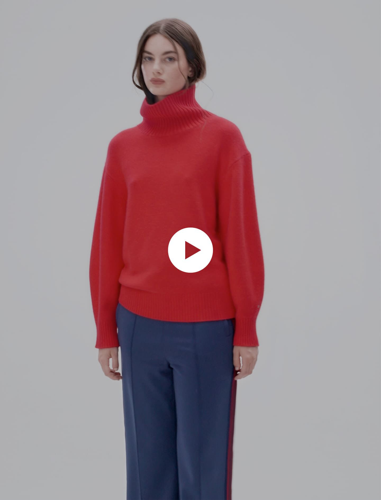 High neck cashmere jumper Red For Women Maje