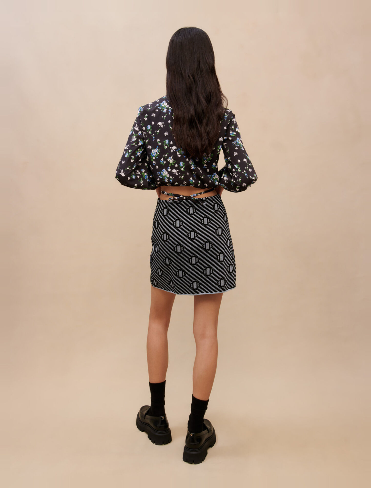 Jupe en jacquard imprimé