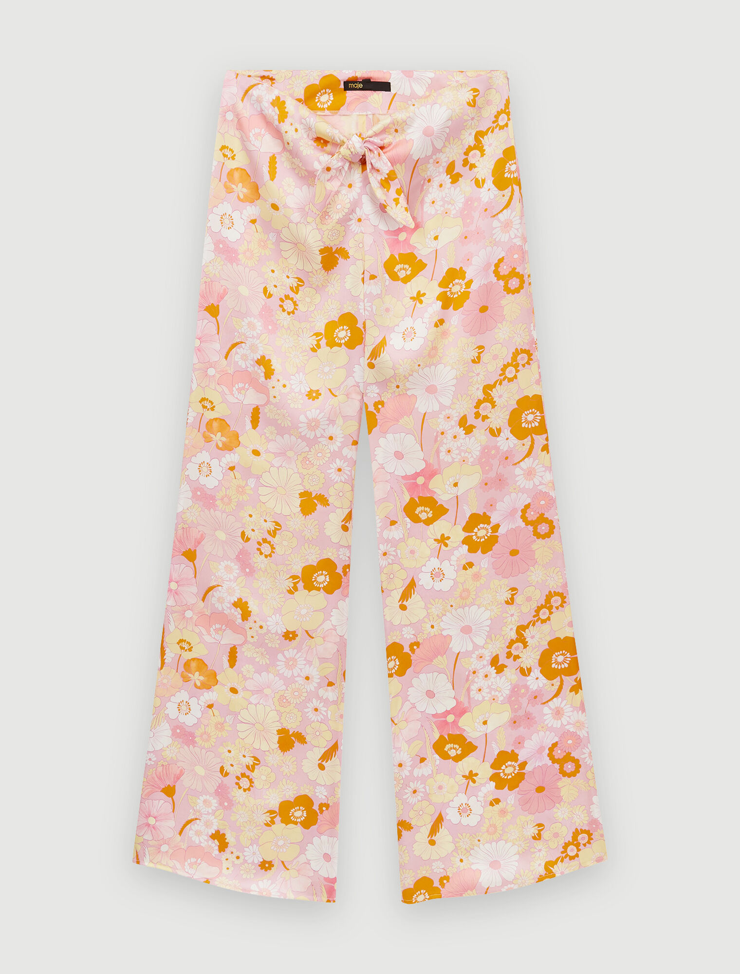 Fluid Flower Power print pants