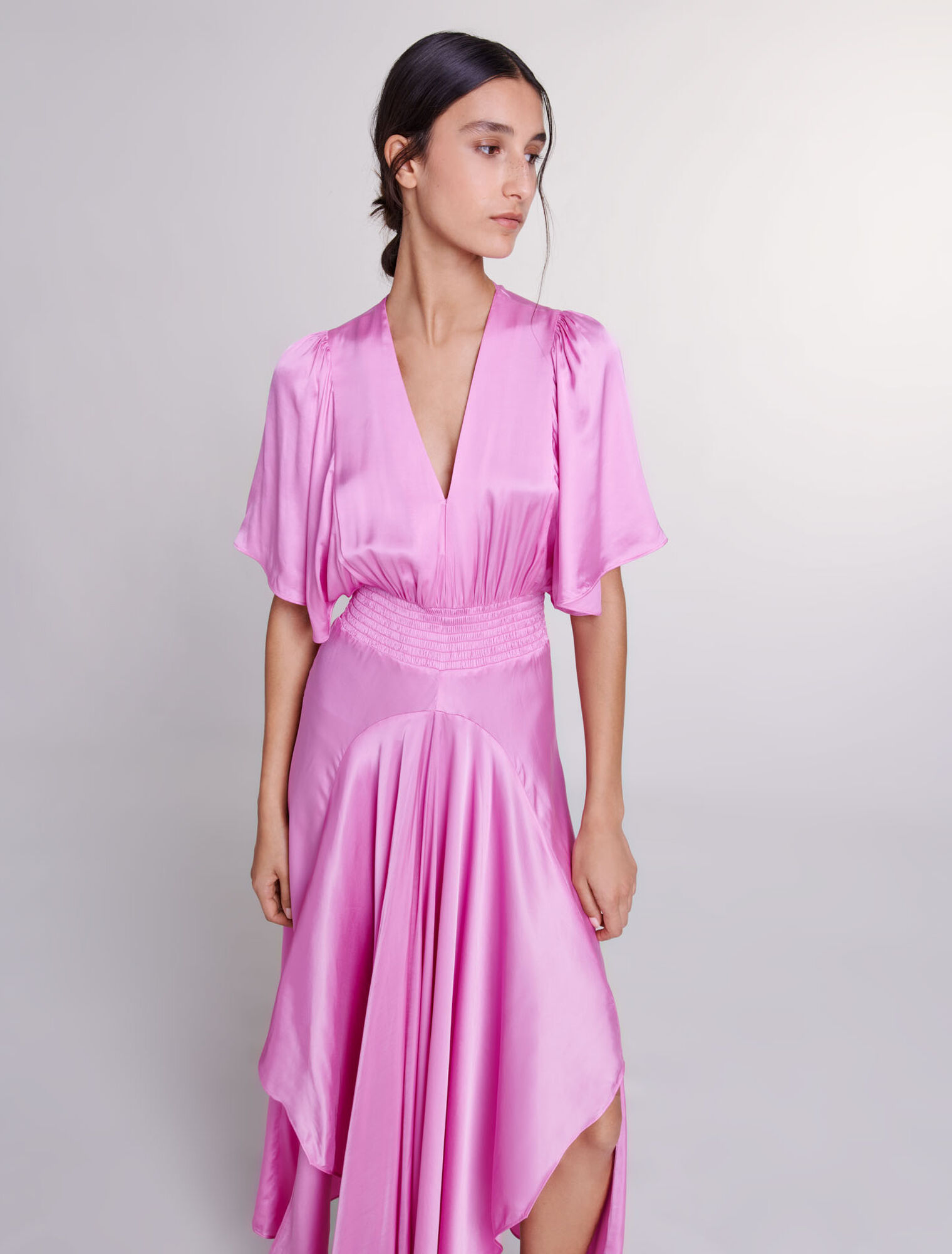 Satin-look maxi dress