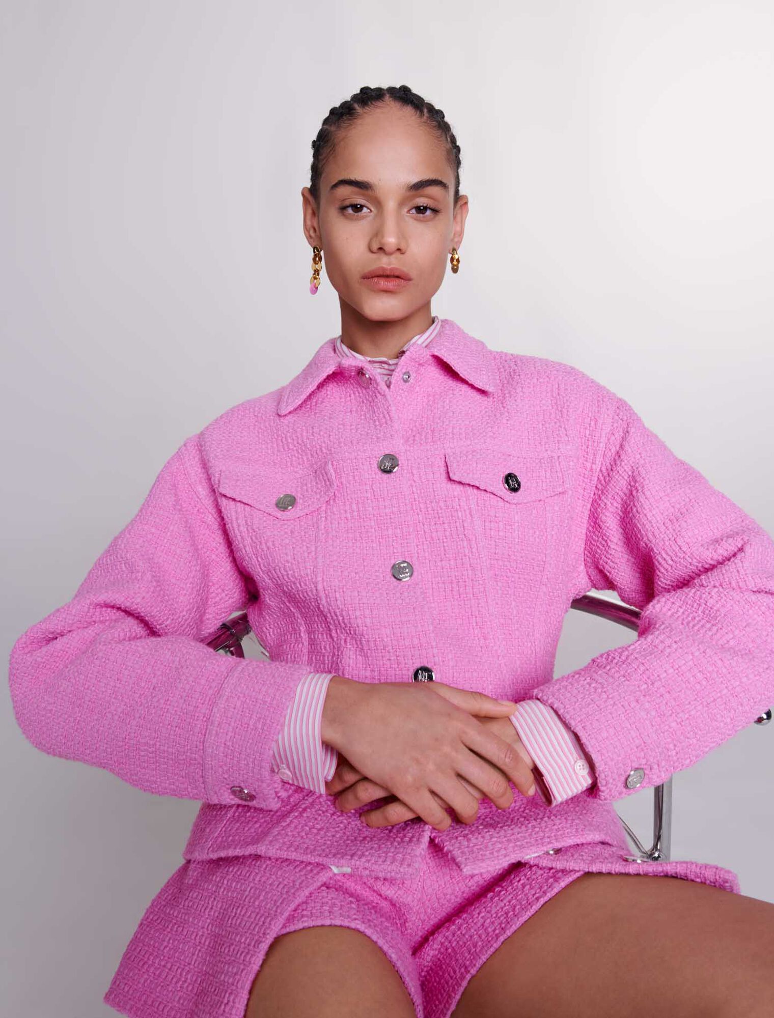 Veste ajustée en tweed