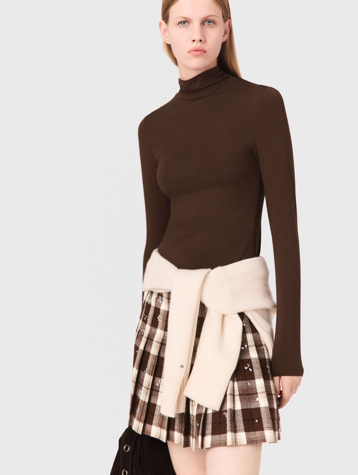 Roll neck T-shirt
