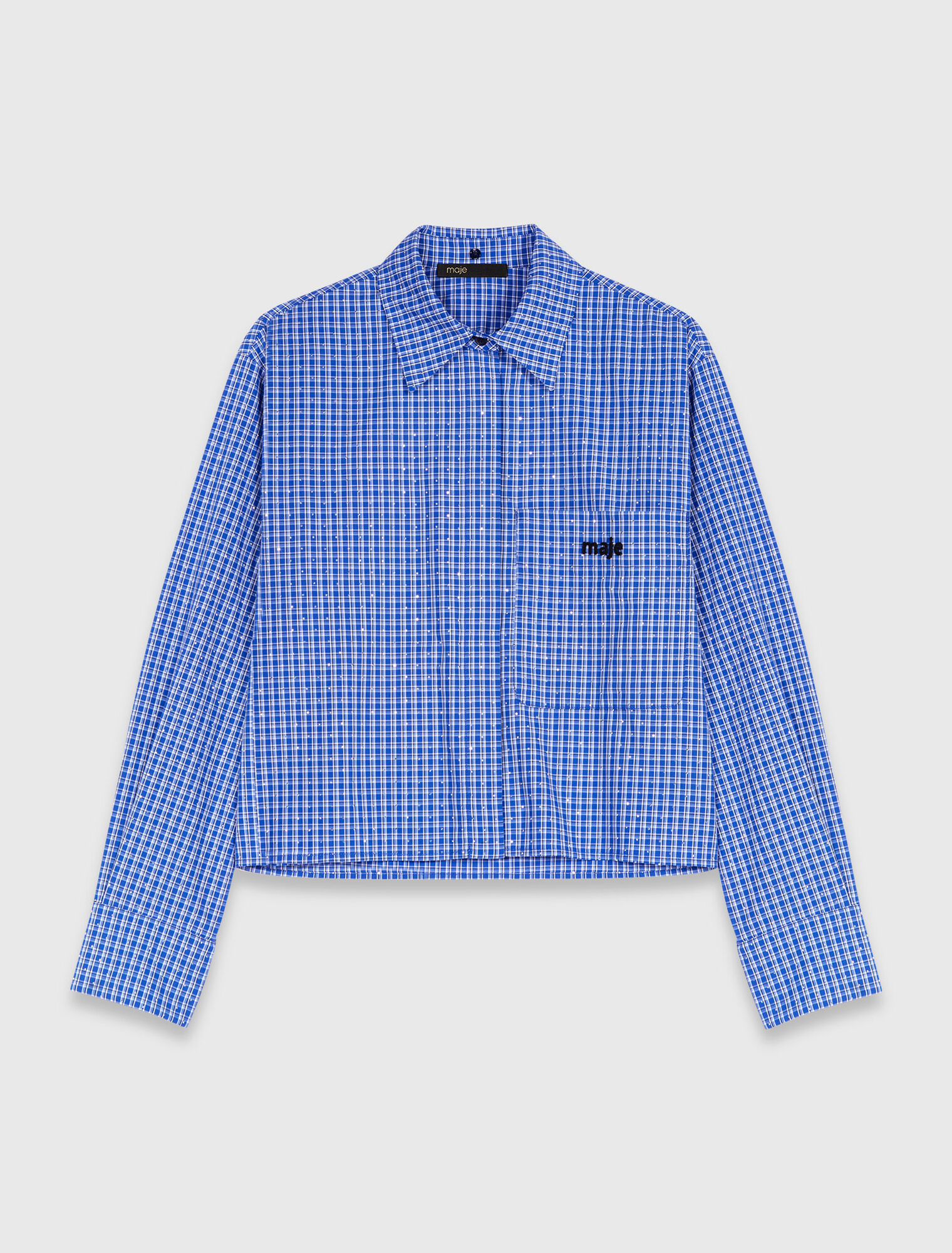 Chemise strassée avec col amovible