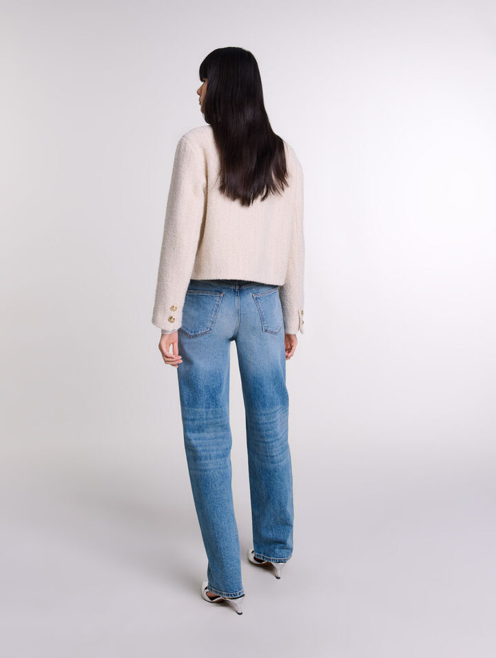 Veste courte en tweed