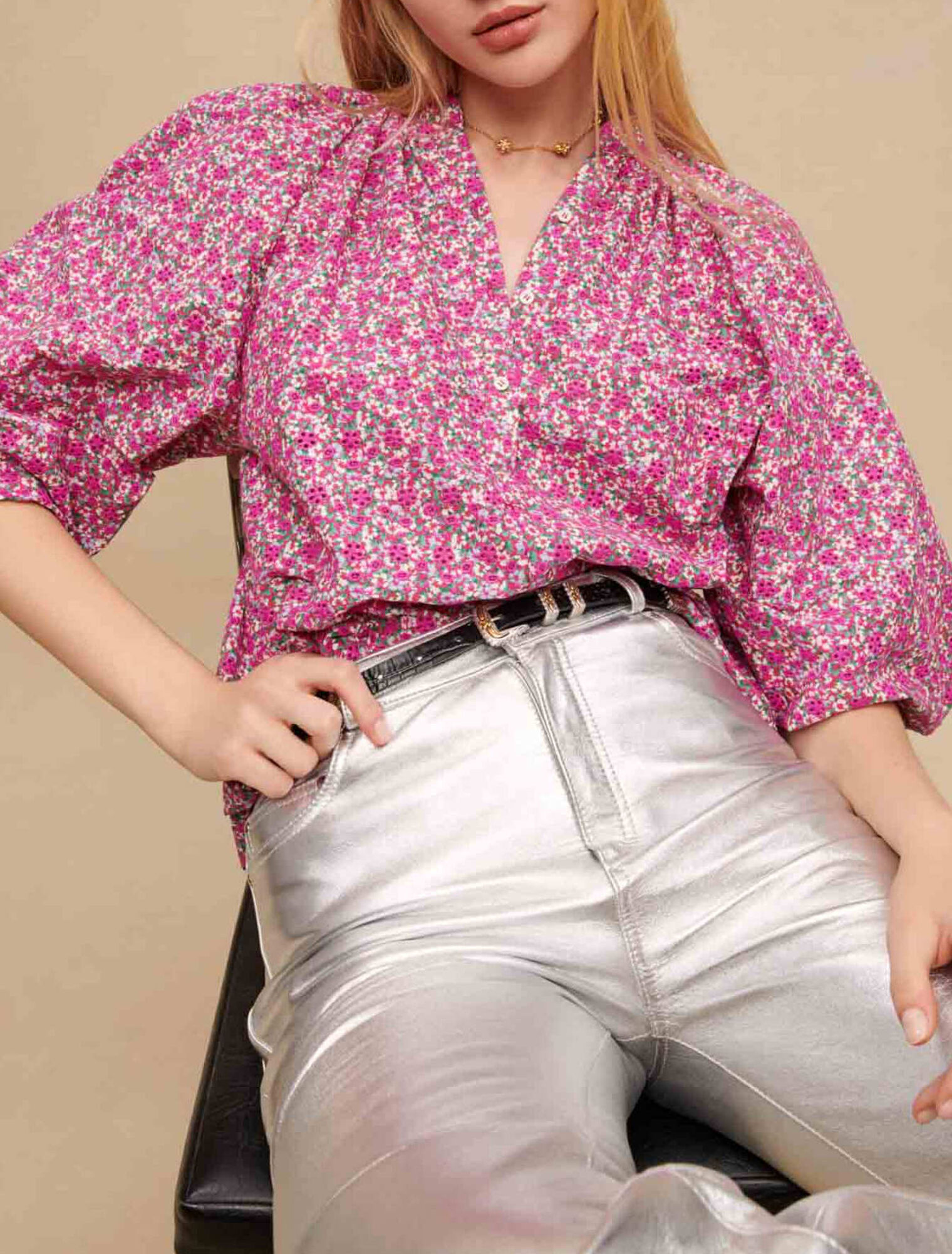 Floral printed blouse