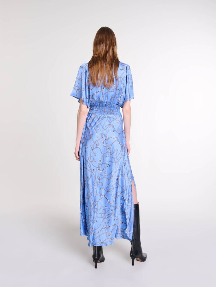 Robe longue imprimée