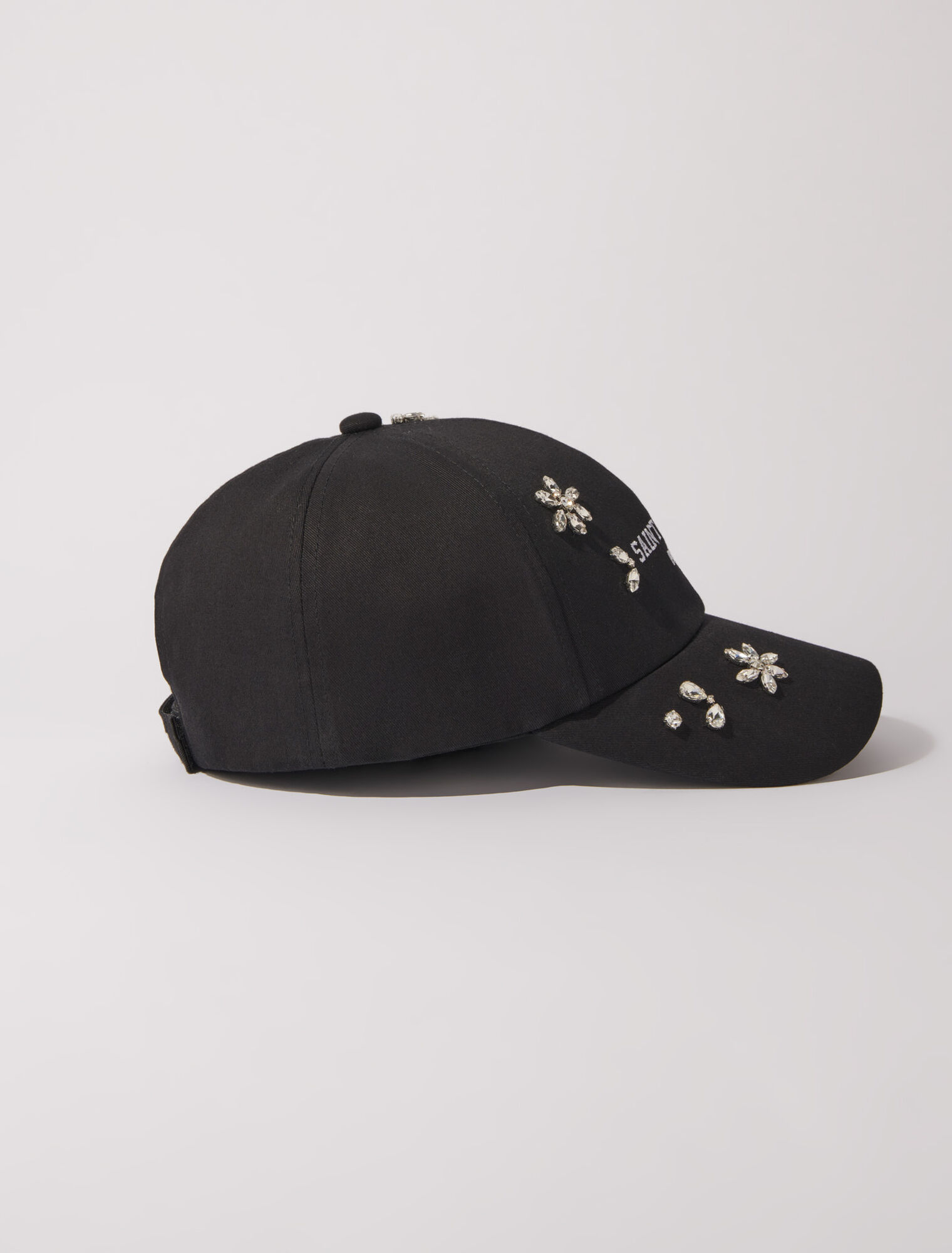 Cotton and rhinestone cap