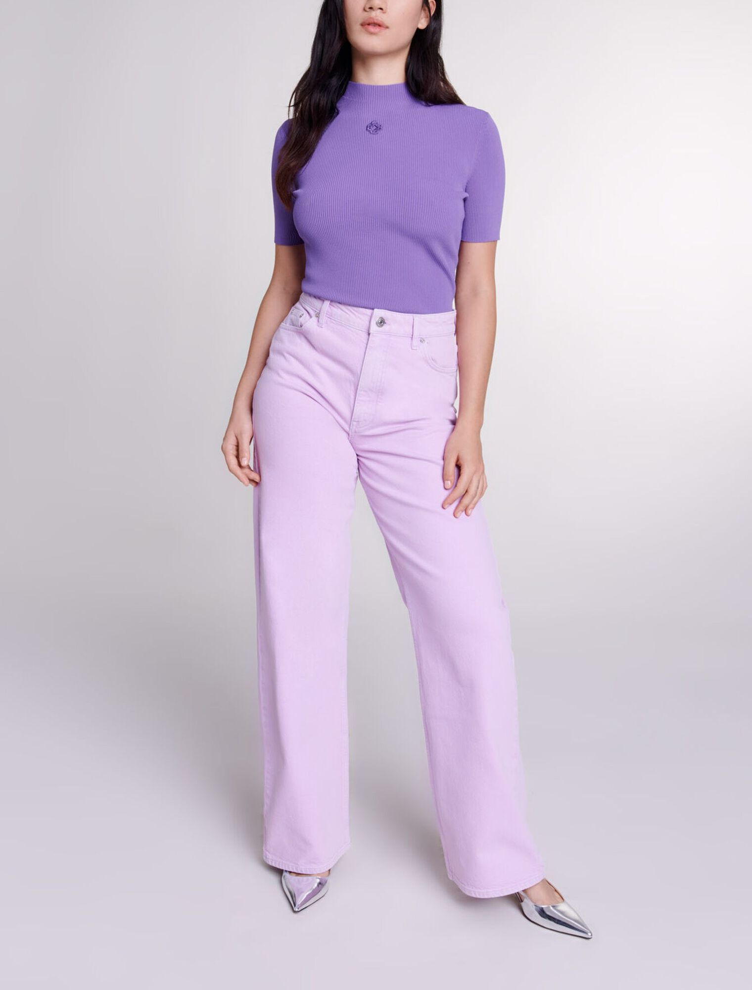 Top &agrave; broderie Clover