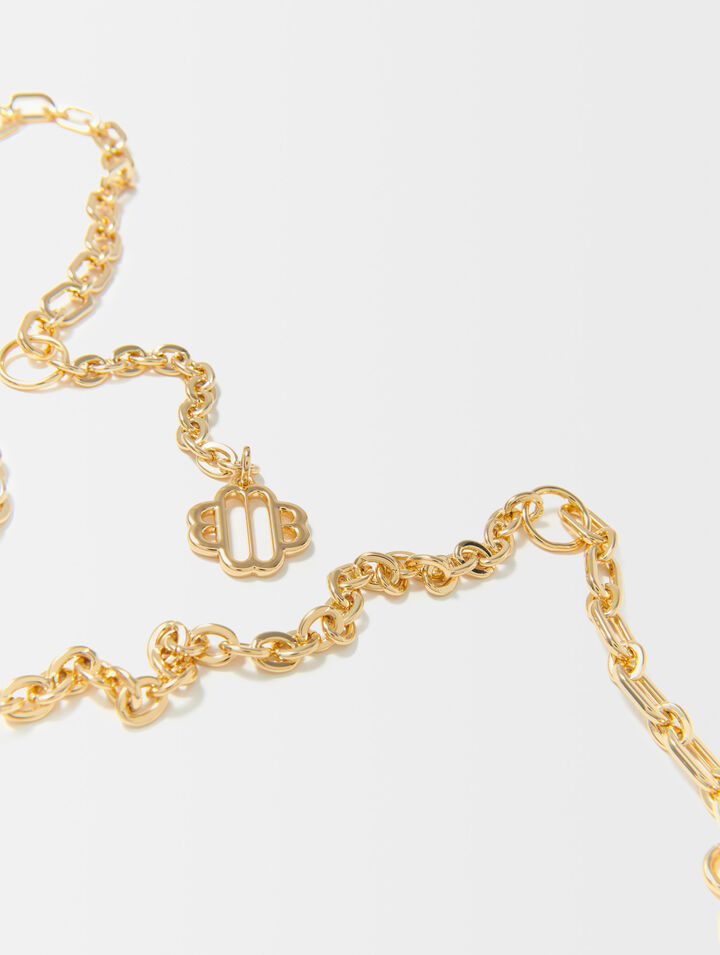 Ceinture chaine à logo clover