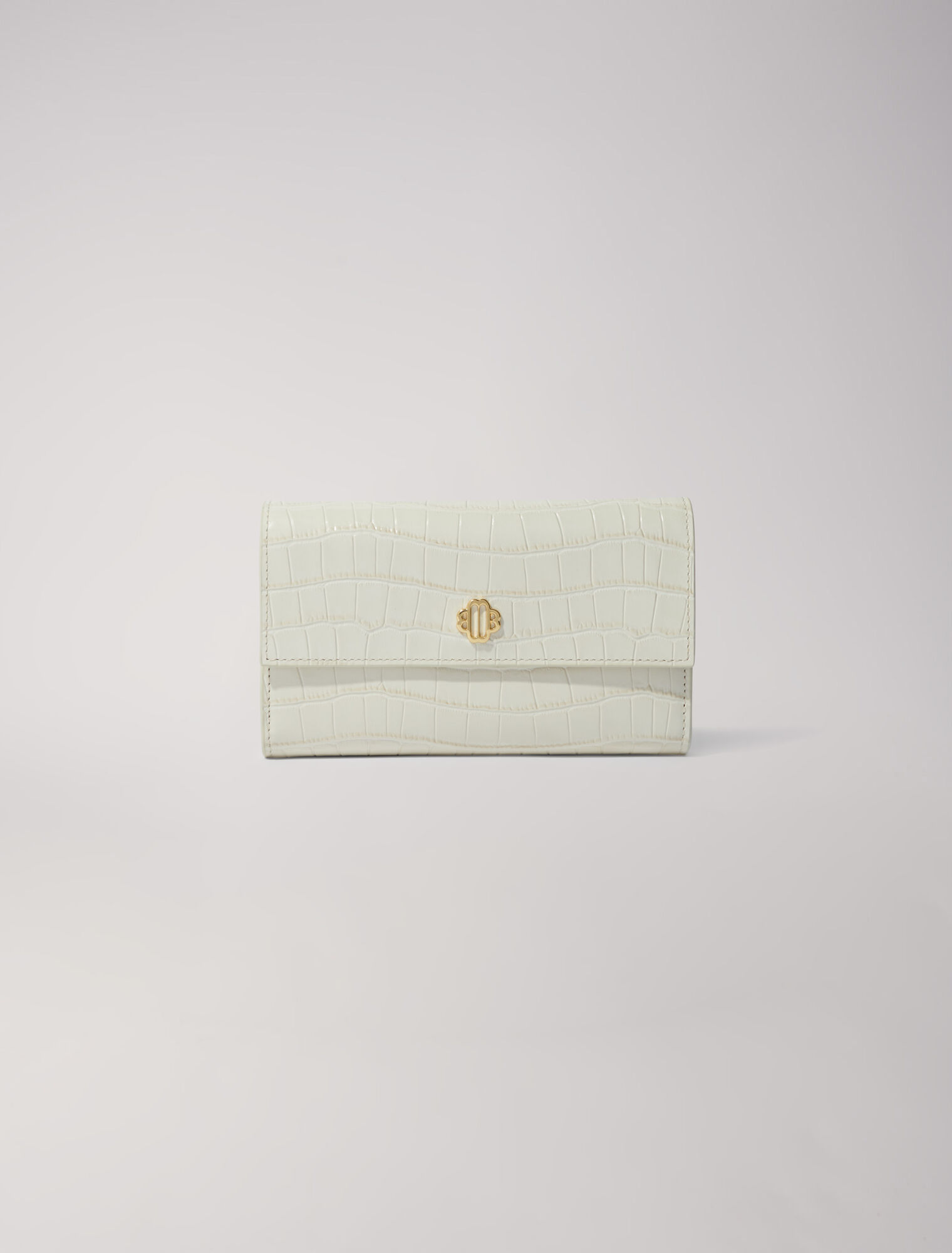 Sac en cuir embossé effet croco