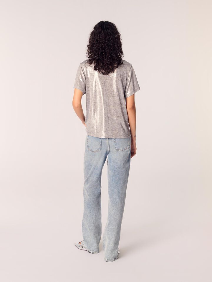 Tee-shirt lamé