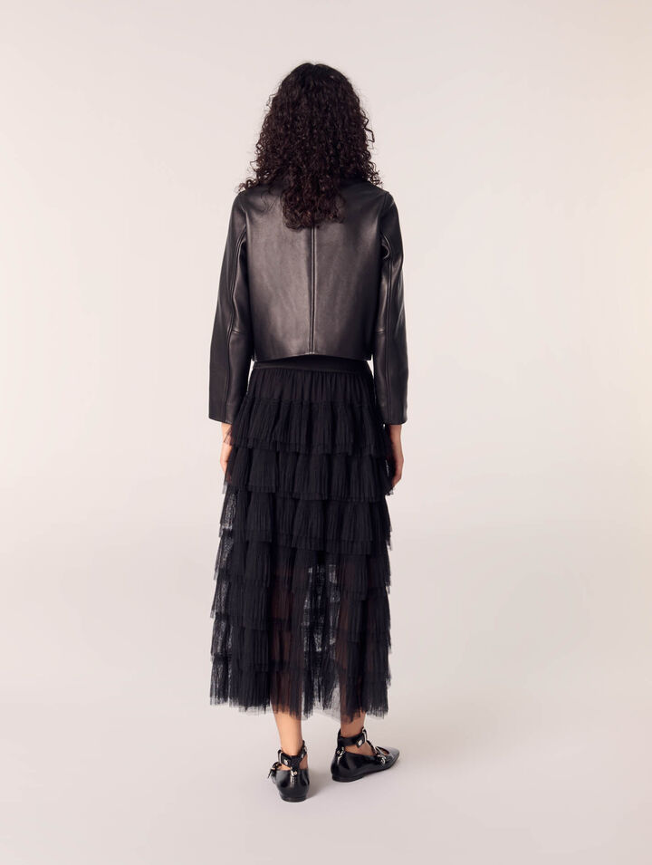 Tulle midi skirt