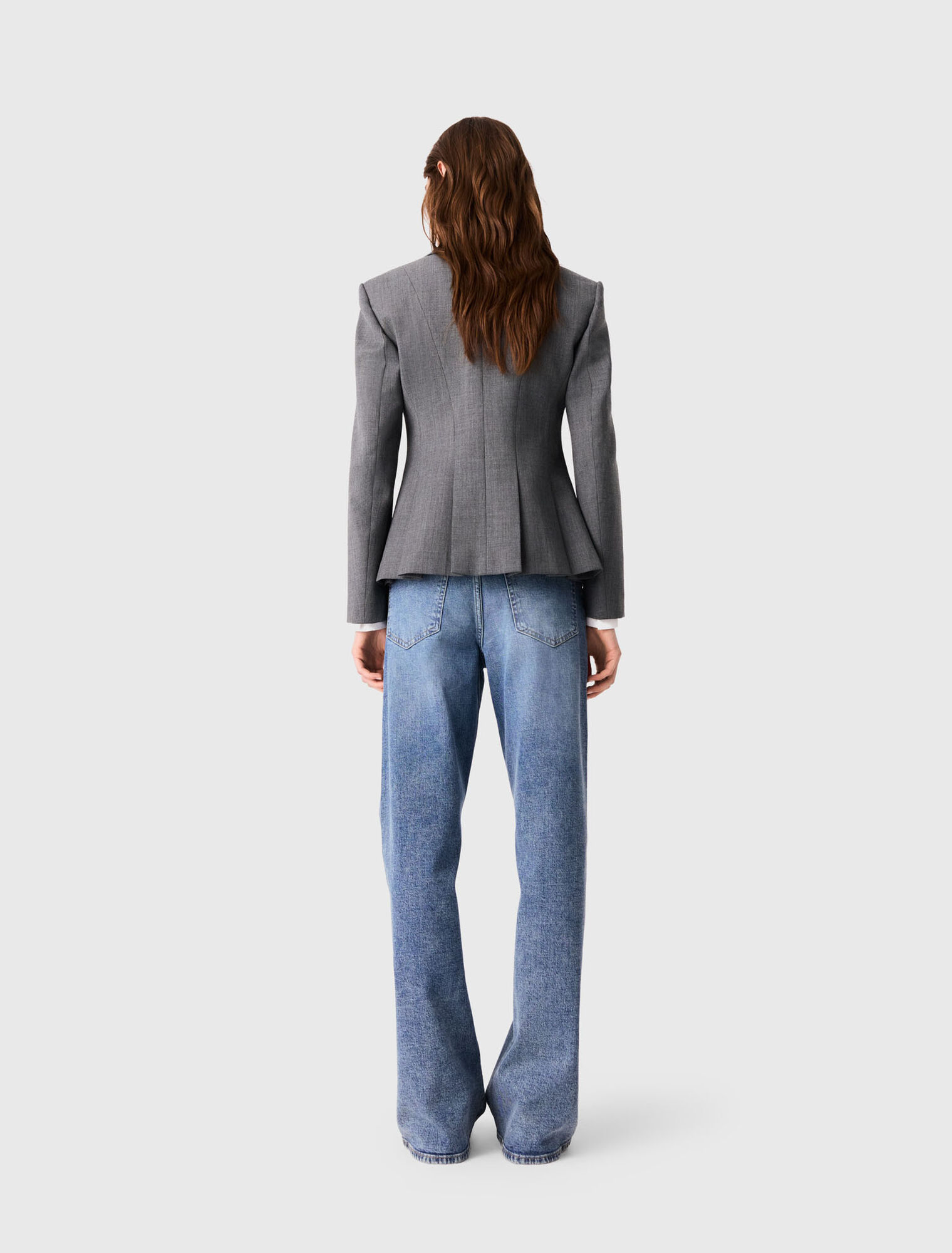 Short Bar-style suit jacket