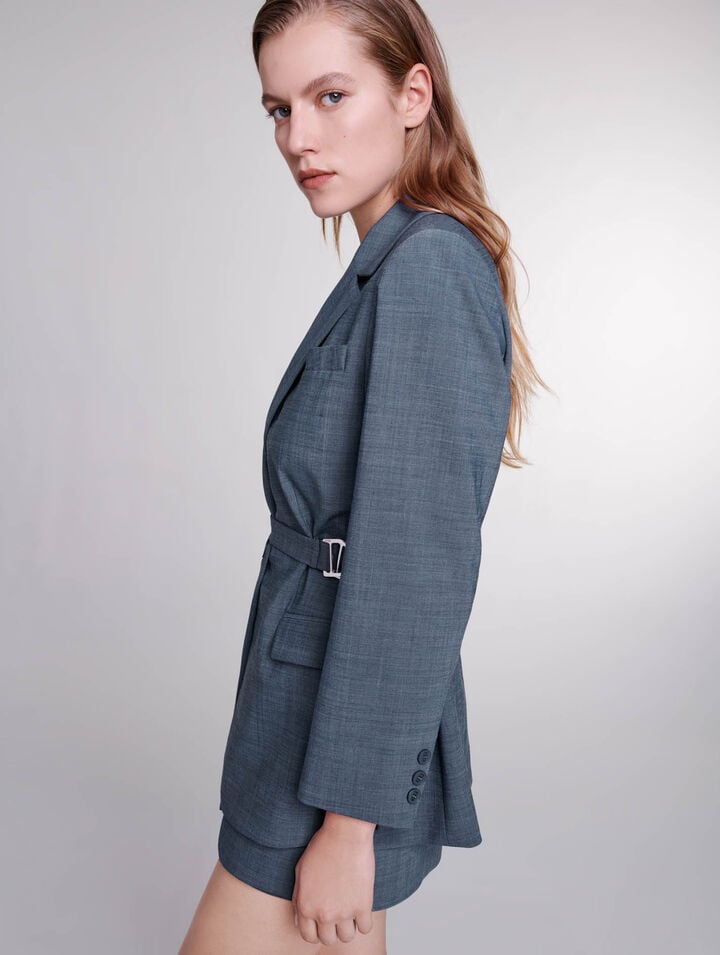 Veste de tailleur à ceinture