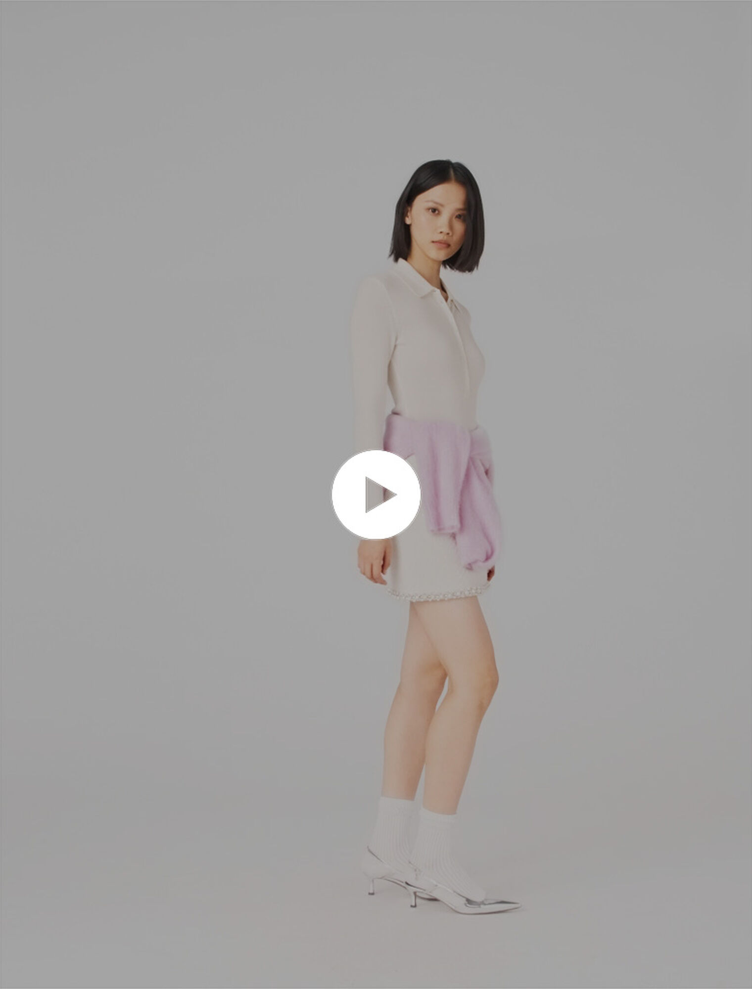 Pull cotel&eacute; &agrave; col polo