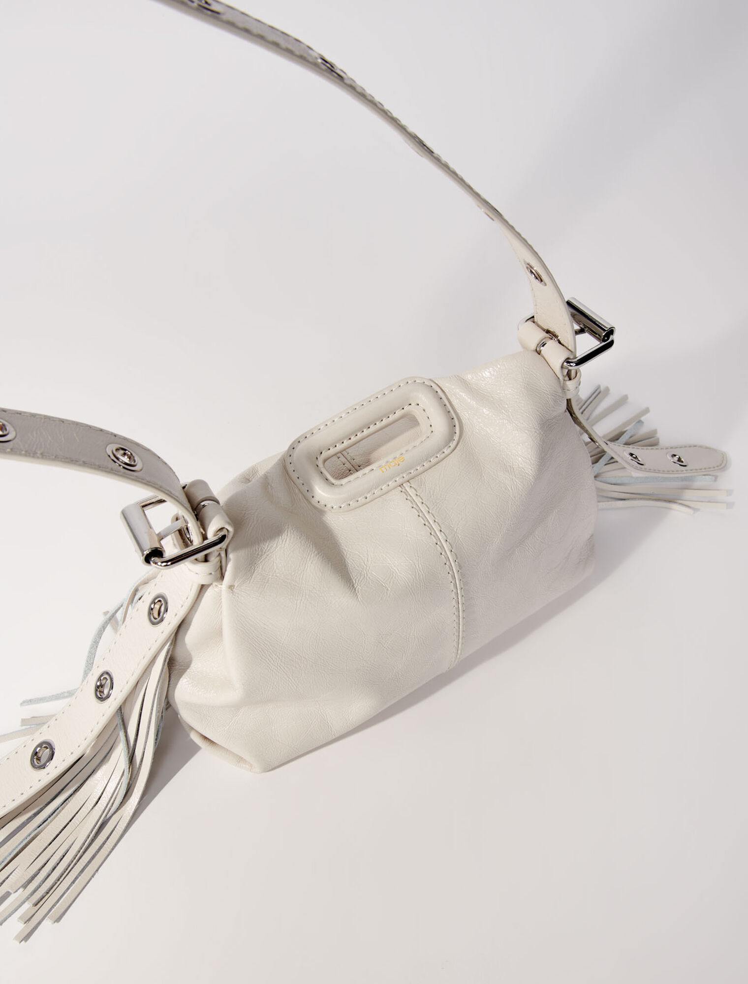 Crackle leather mini Miss M bag