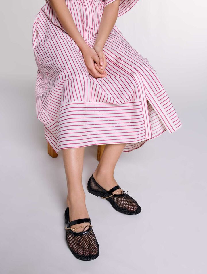 Ballerines en textile mesh