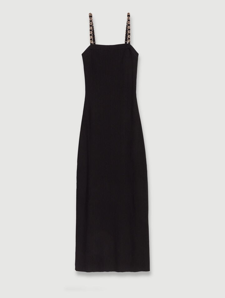 Robe longue en maille
