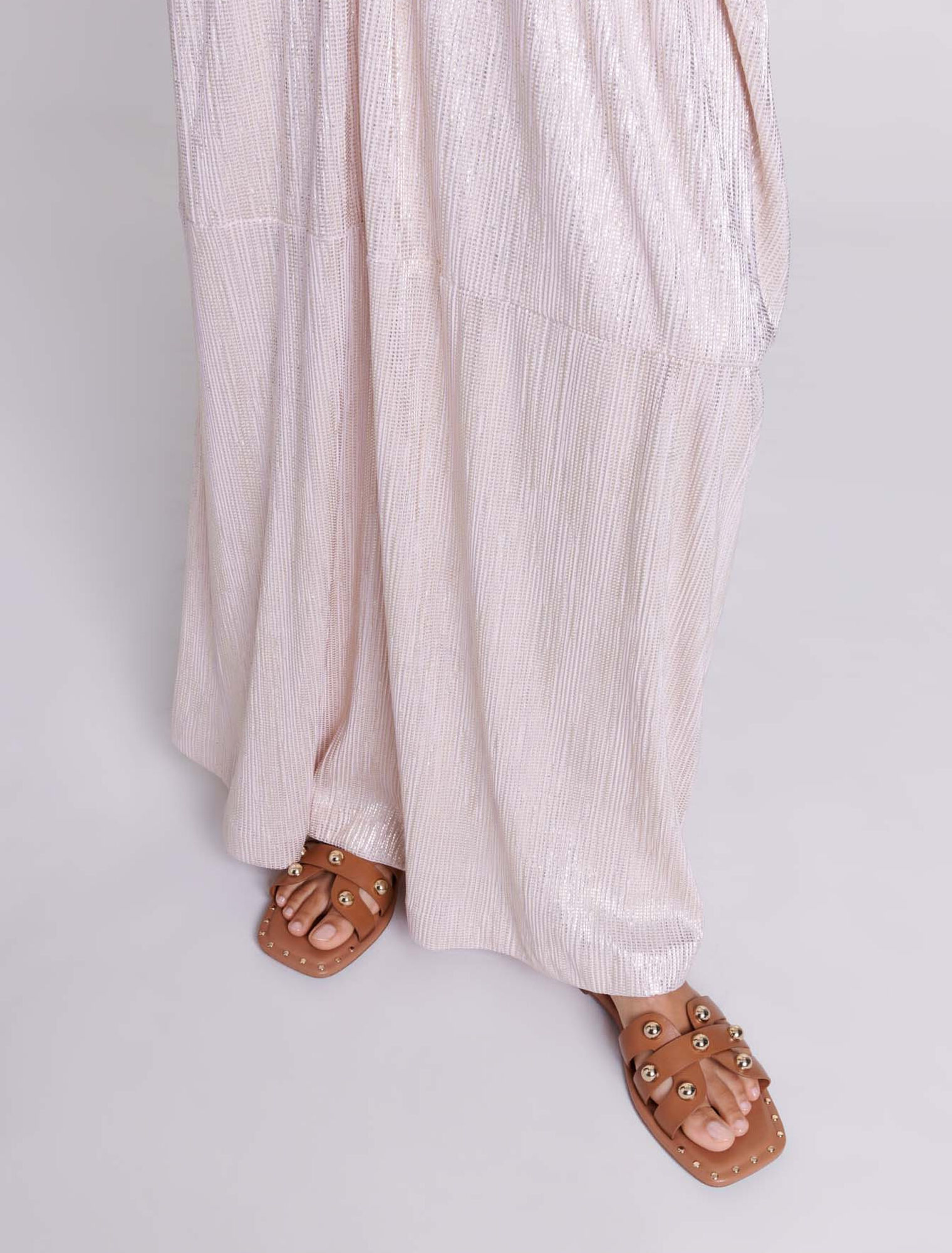 Robe longue à ceinture