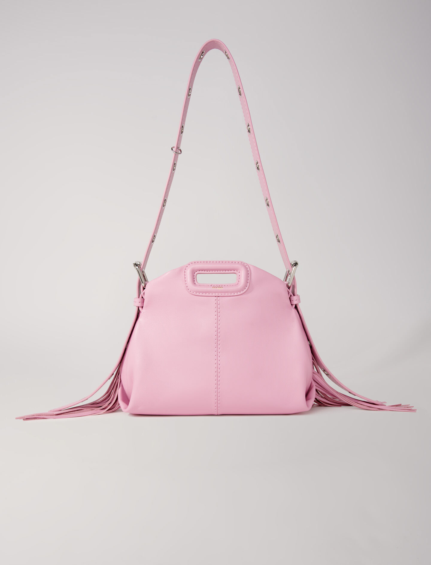 新発売の en mini M Miss Sac cuir Maje | femme pour rose lisse ニット/セーター