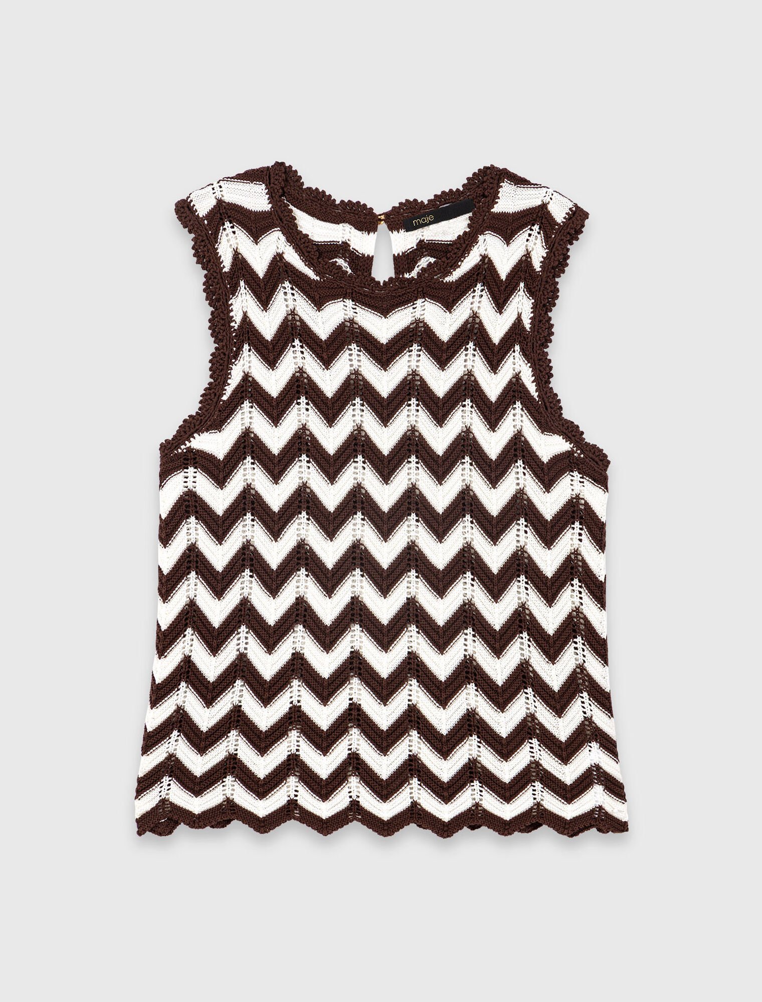 Zigzag crochet top