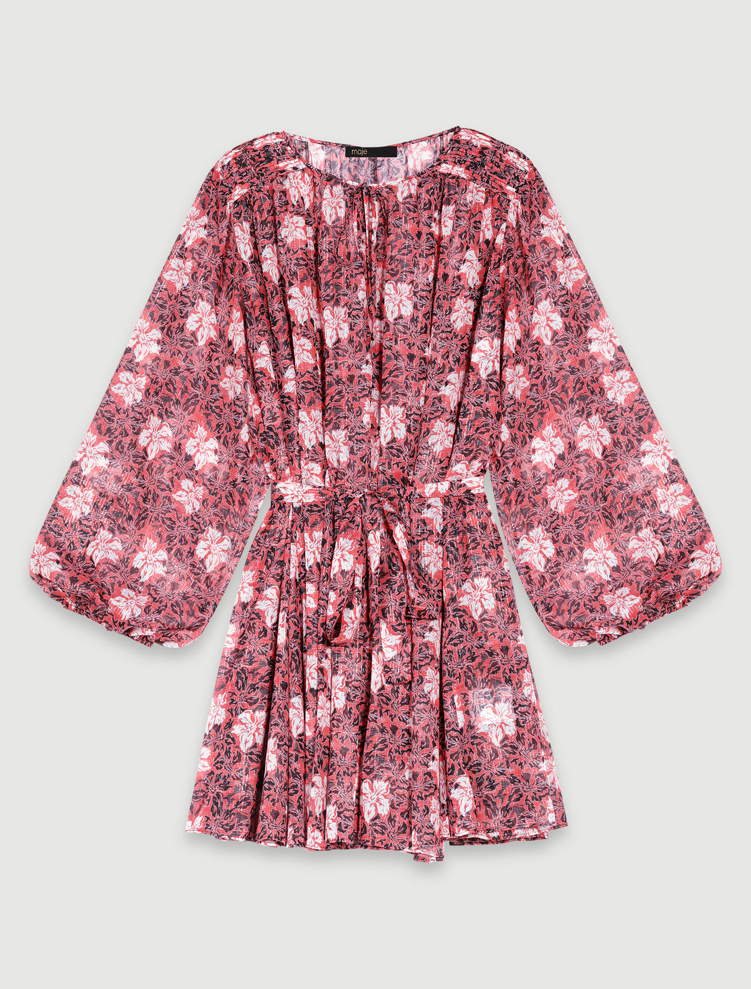 Robe courte fleurie