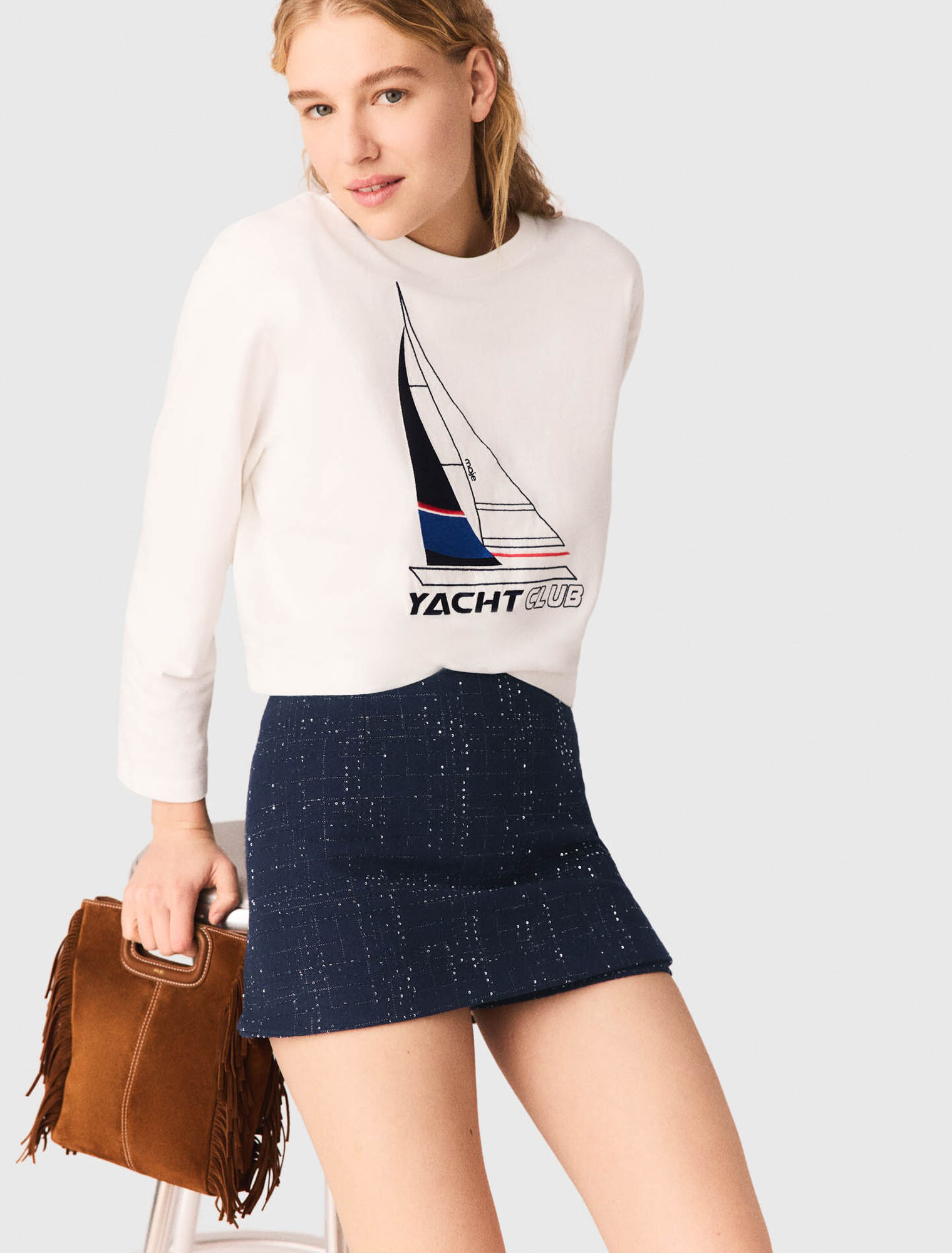 Tee-shirt avec imprim&eacute; bateau