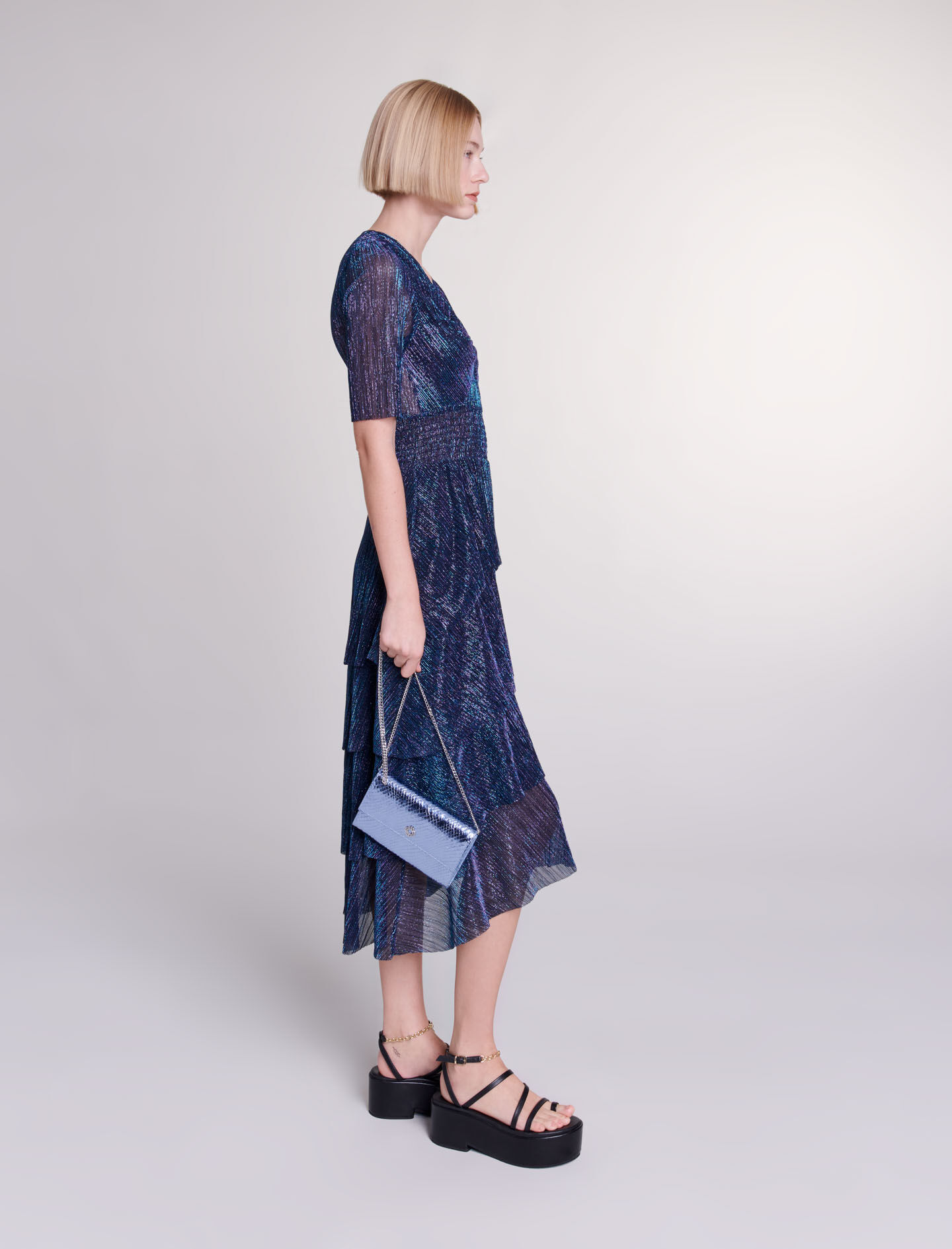 maje★ ROBE LONGUE A VOLANTS ワンピース Robe longue à volants