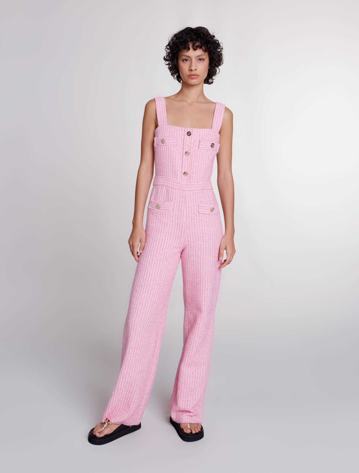 Salopette en tweed