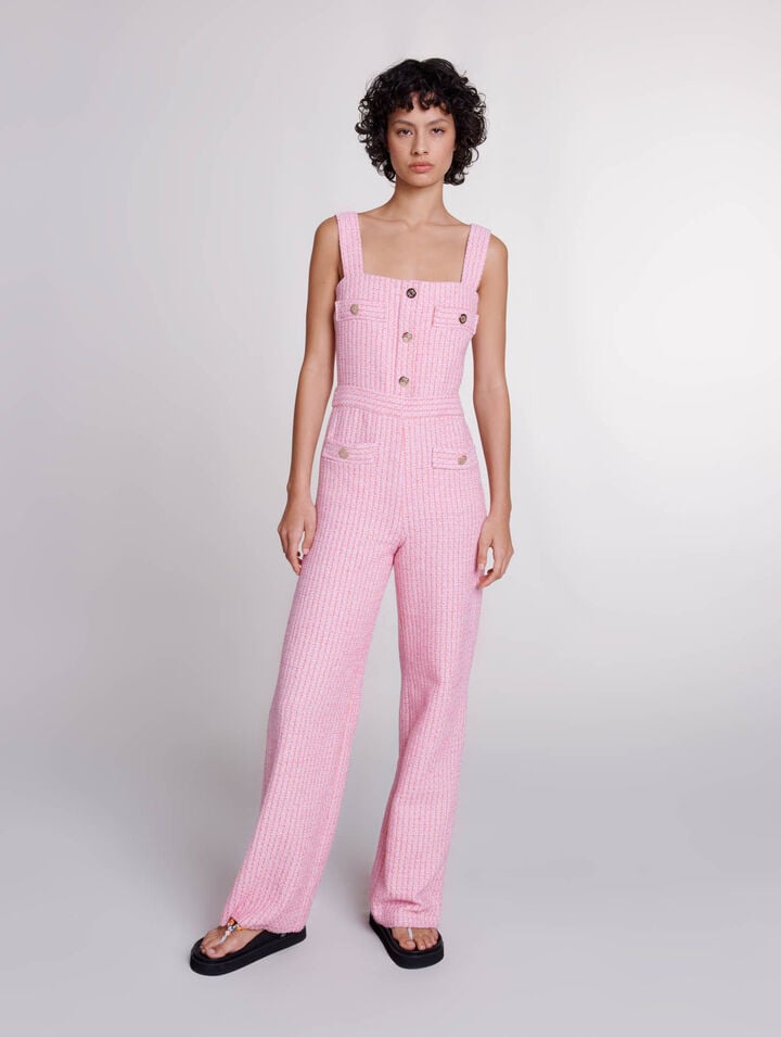 Salopette en tweed
