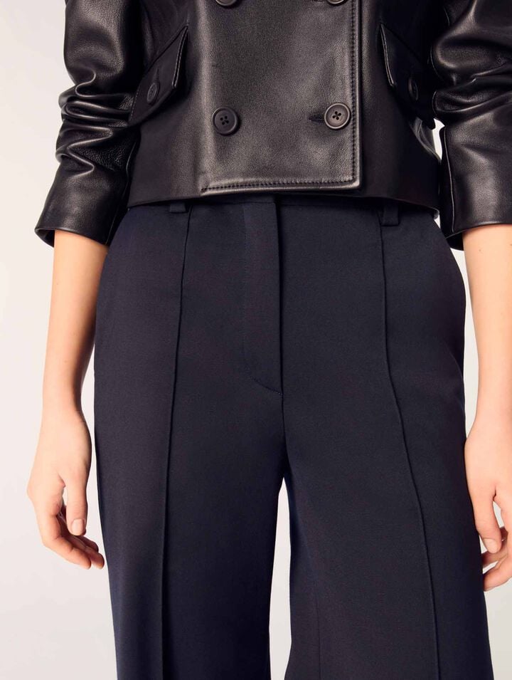 Pantalon de tailleur avec pli