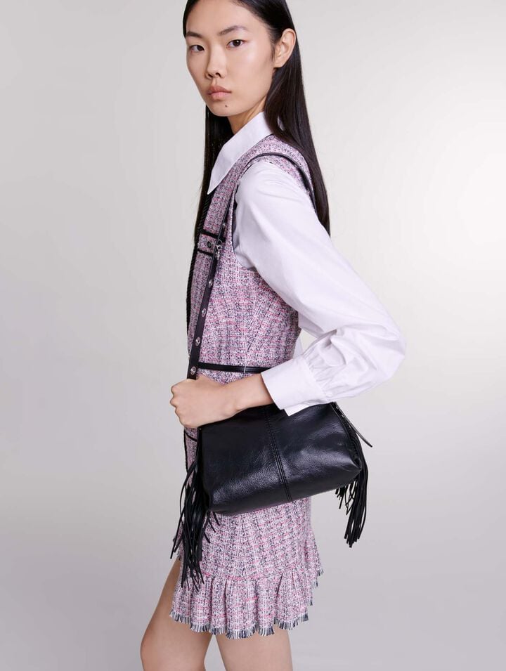 Robe courte 2-en-1 en tweed