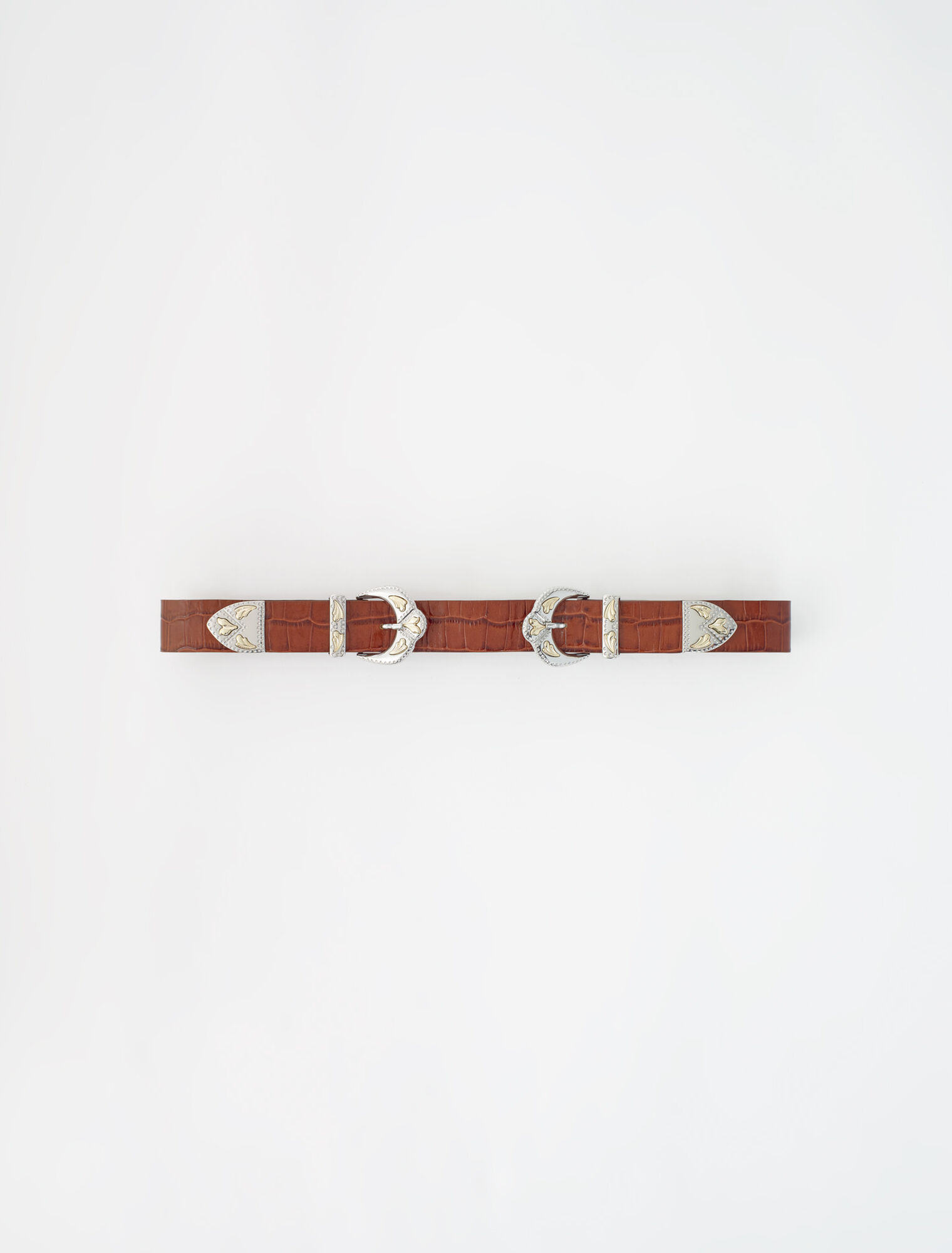Ceinture double boucle western