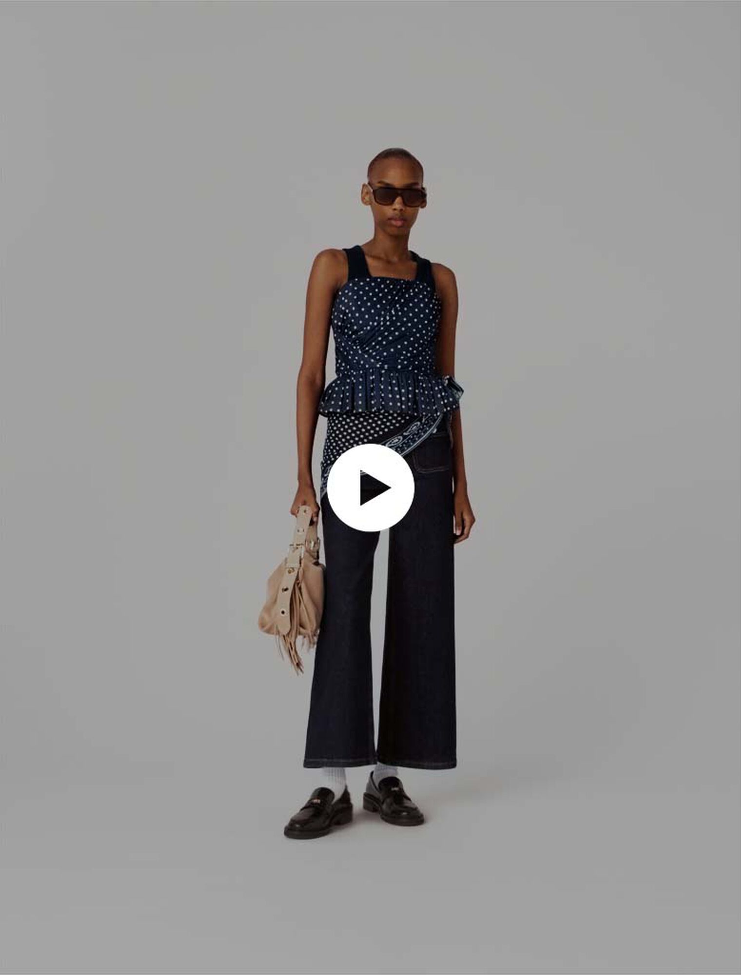 Top bustier imprim&eacute;