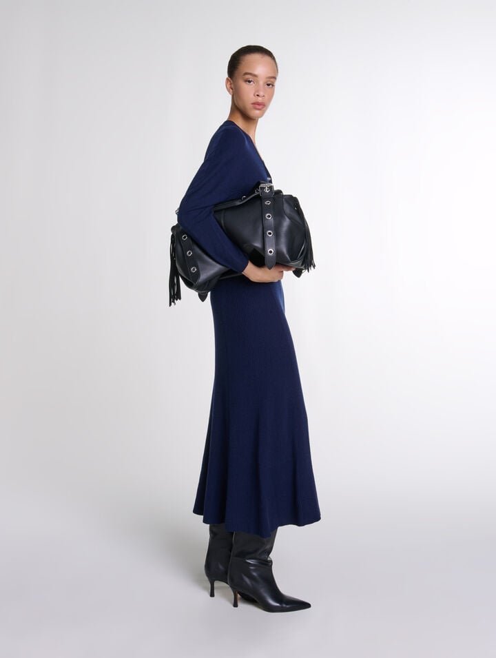 Robe longue en maille