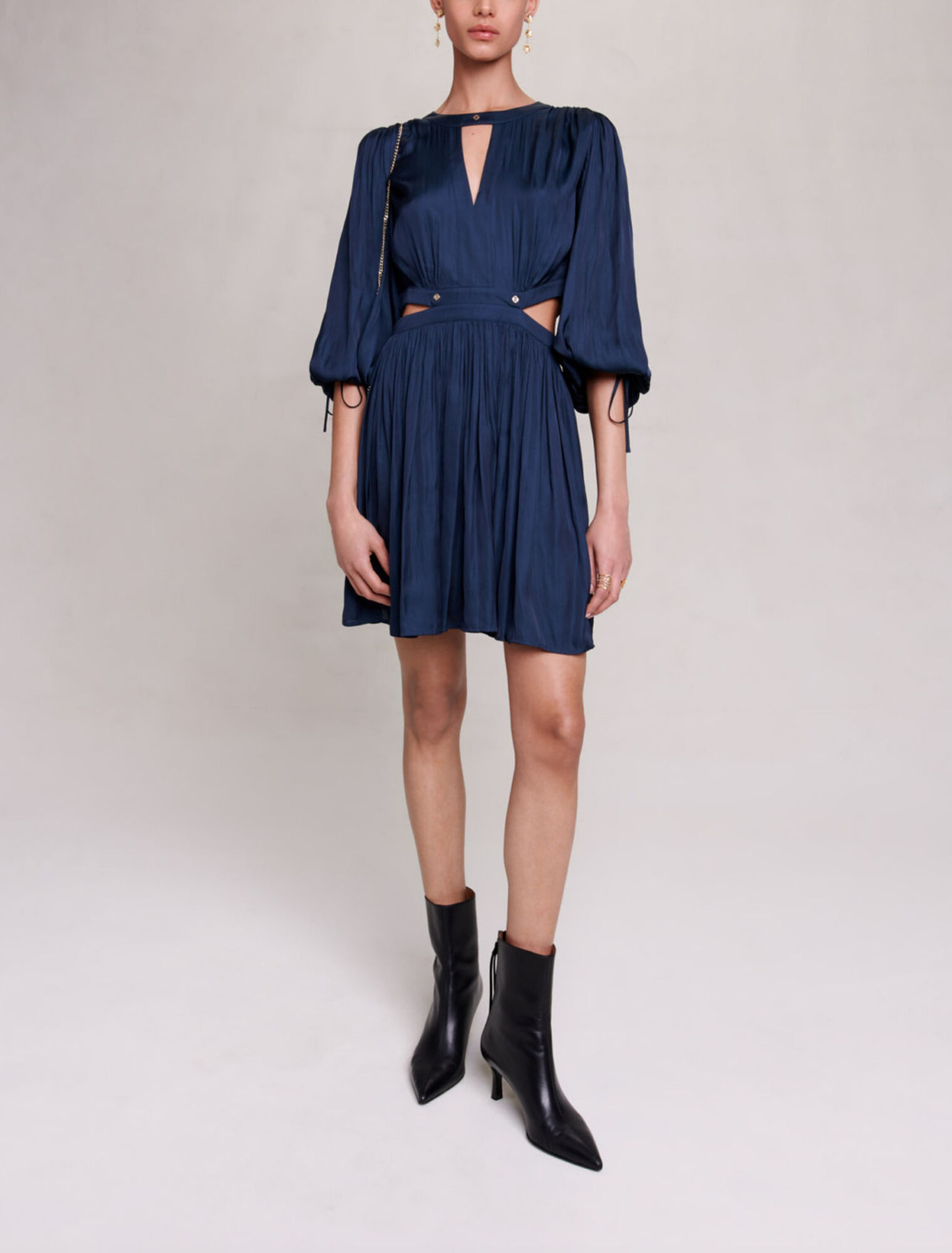 Short satin dress