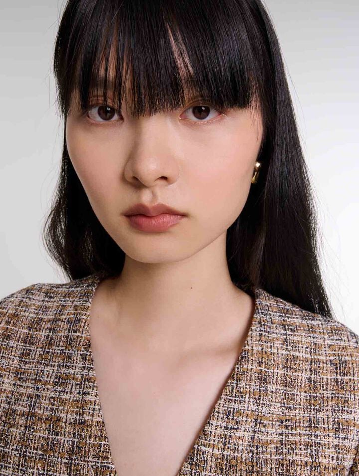 Robe courte en tweed