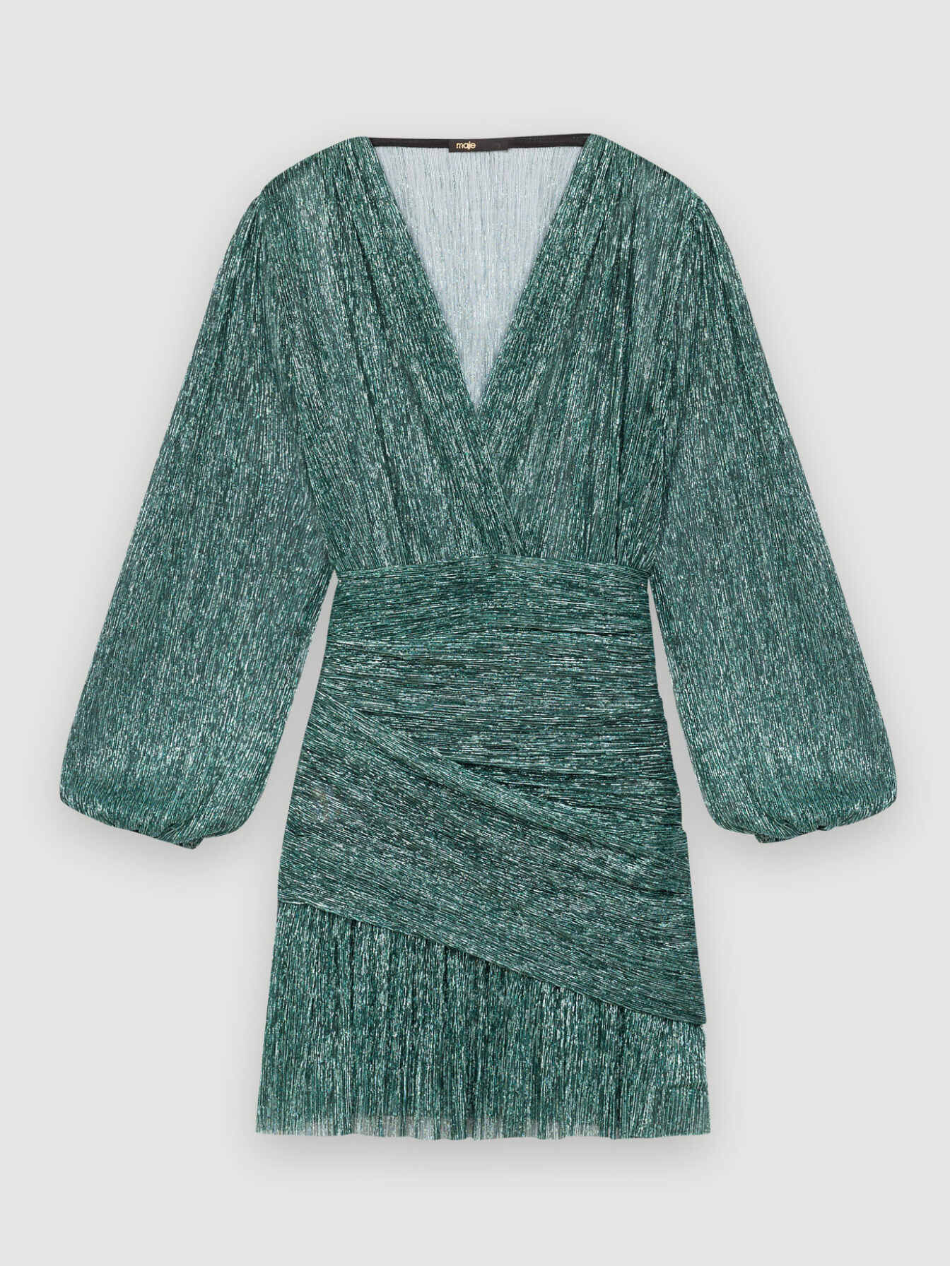 Robe drapée en lurex maje online
