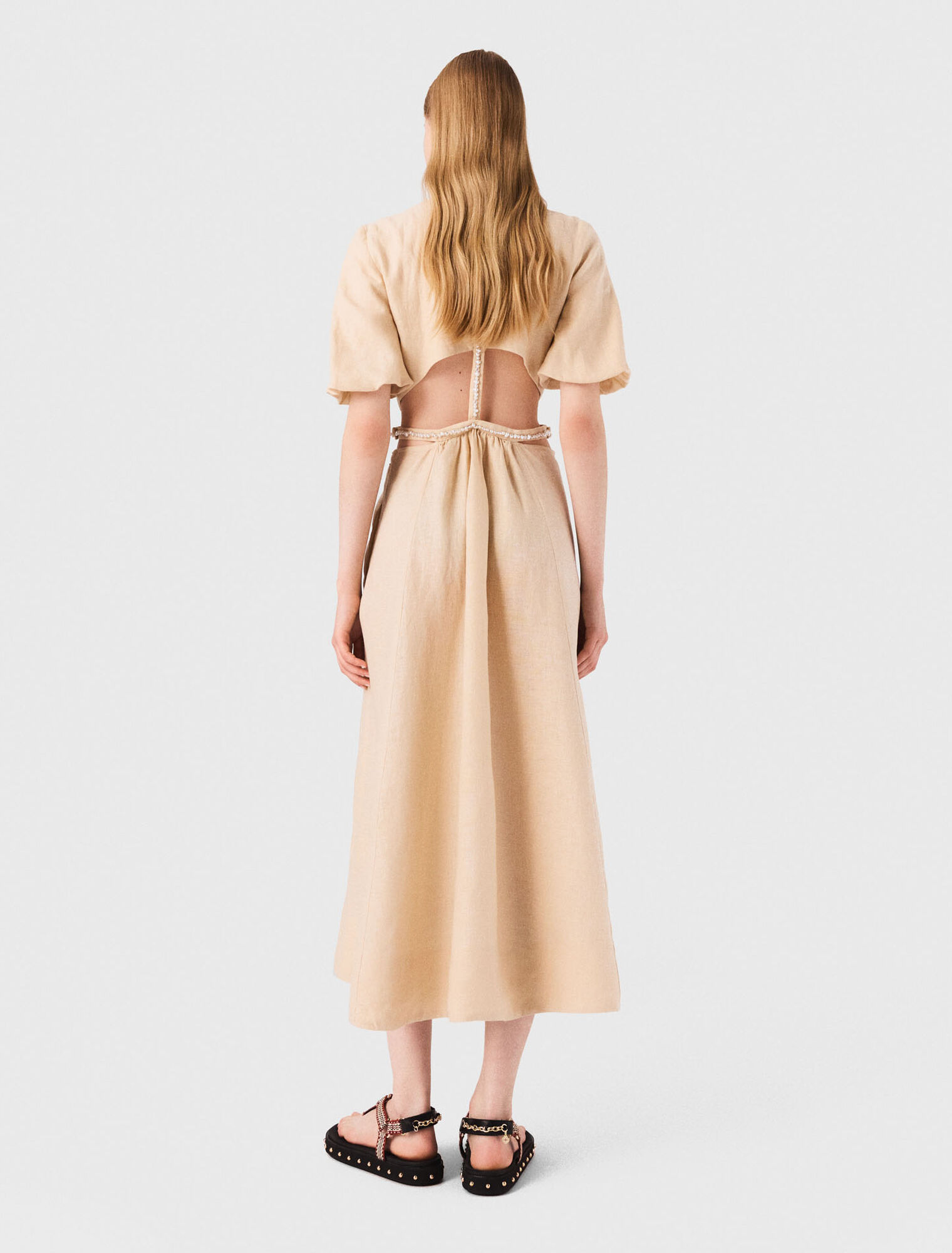 Robe longue en lin