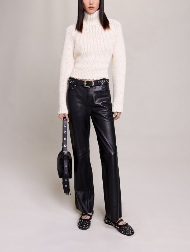 Pantalon en cuir