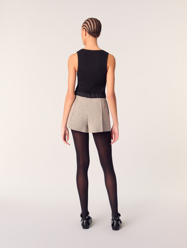Short de tailleur à pinces