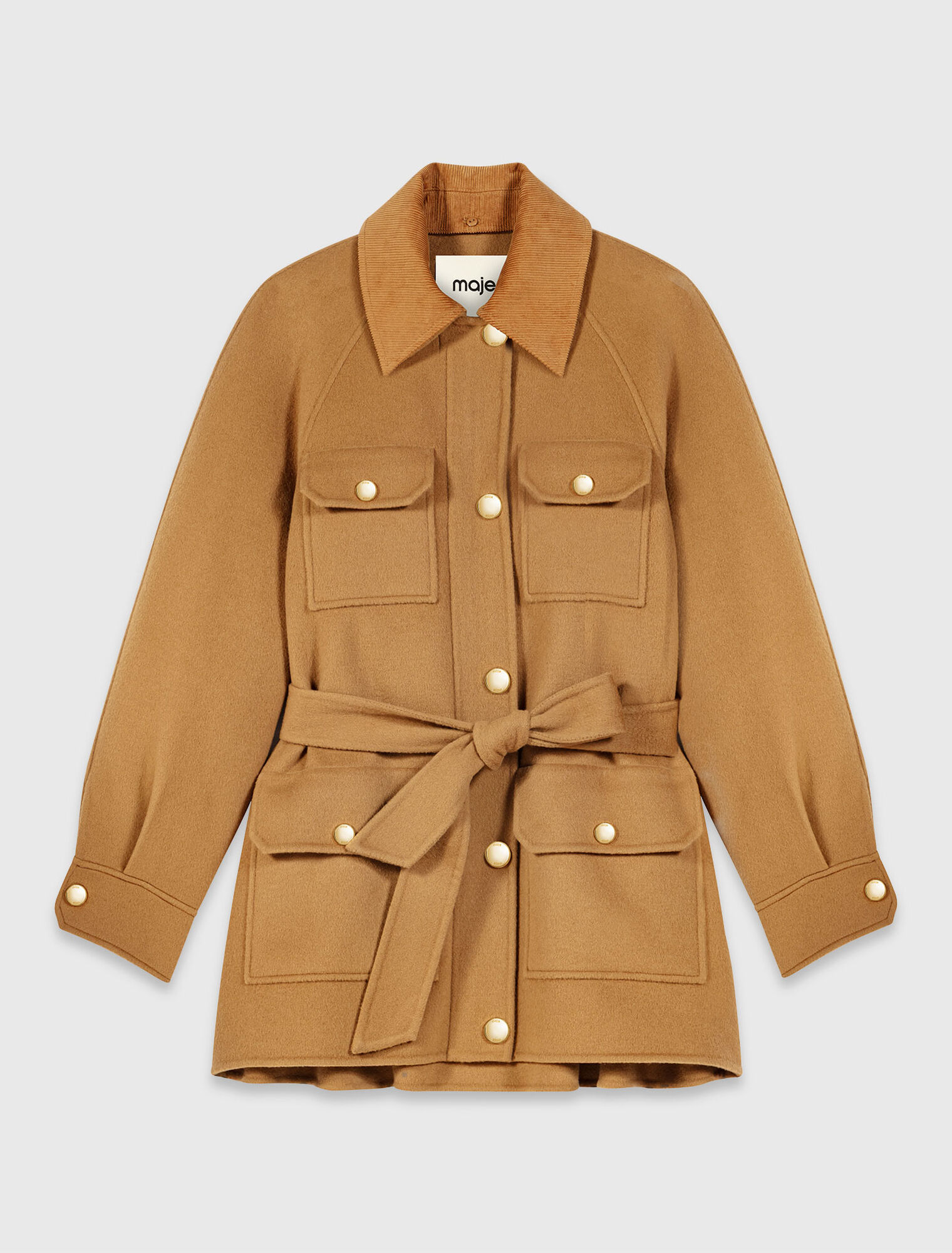 Mid-length wool coat